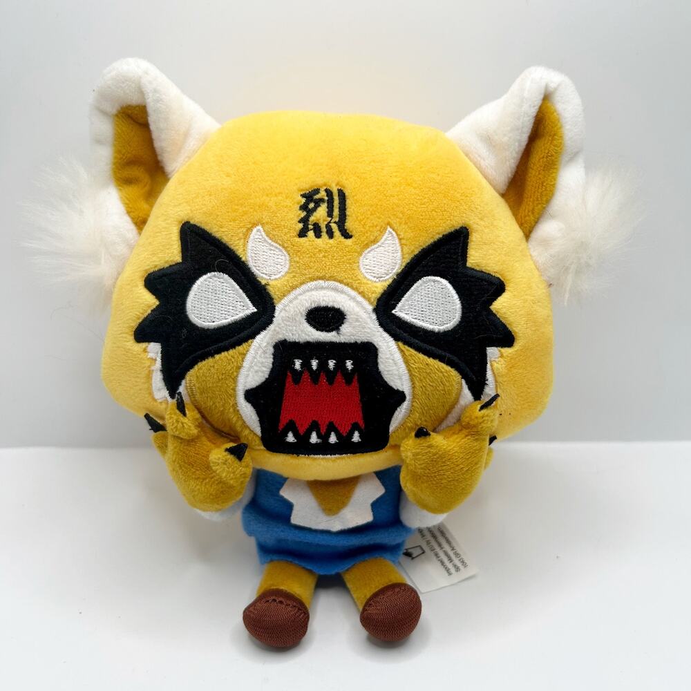 Sanrio Aggretsuko Aggressive Retsuko Anime Plush Doll 6" 2019 EUC